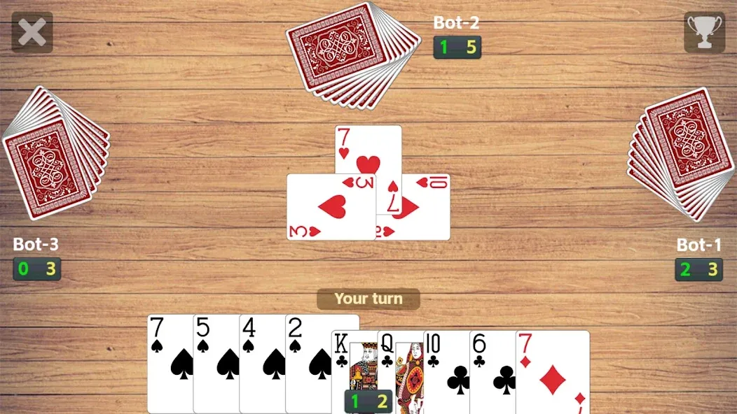 Callbreak League - Card Game (Колбрик Лига)  [МОД Много монет] Screenshot 2