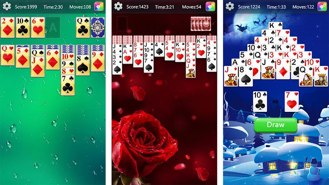 Solitaire Collection Fun (Солитер Коллекция Фан)  [МОД Много монет] Screenshot 1