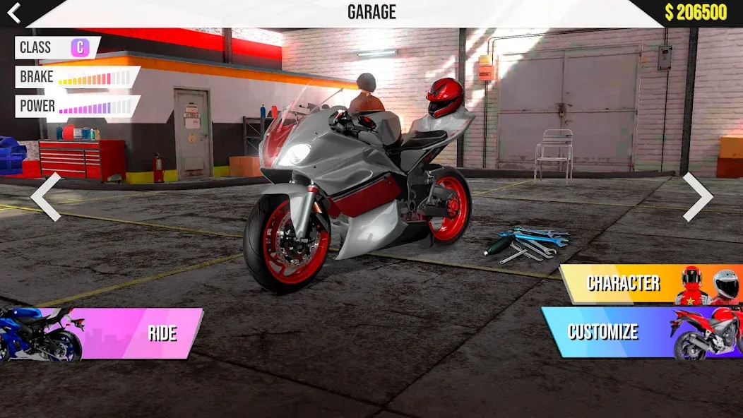 Motorcycle Real Simulator (Мотоцикл Реальный Симулятор)  [МОД Menu] Screenshot 1