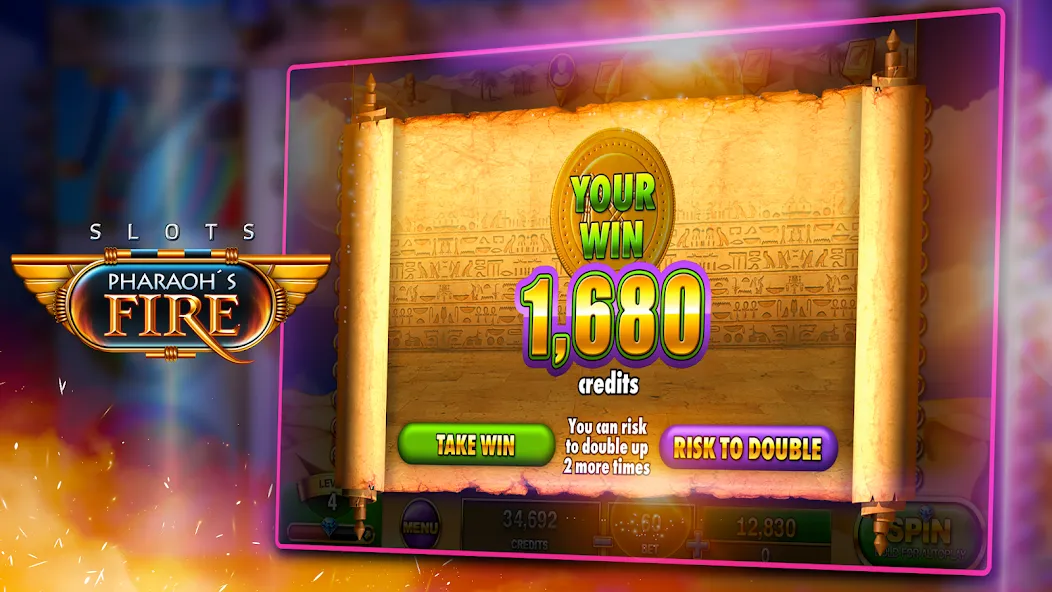 Slots - Pharaoh's Fire (Слоты)  [МОД Все открыто] Screenshot 4