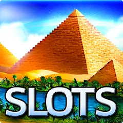 Скачать взломанную Slots - Pharaoh's Fire (Слоты)  [МОД Все открыто] - стабильная версия apk на Андроид