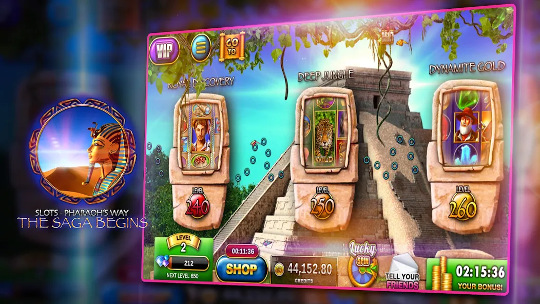 Slots - Pharaoh's Way Casino (Слоты)  [МОД Mega Pack] Screenshot 1