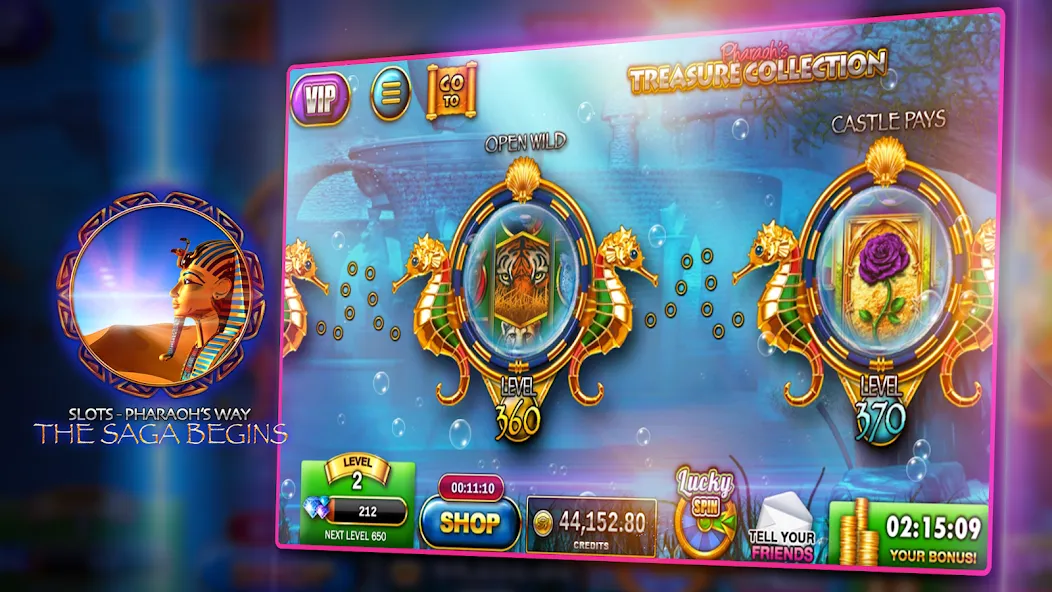 Slots - Pharaoh's Way Casino (Слоты)  [МОД Mega Pack] Screenshot 2