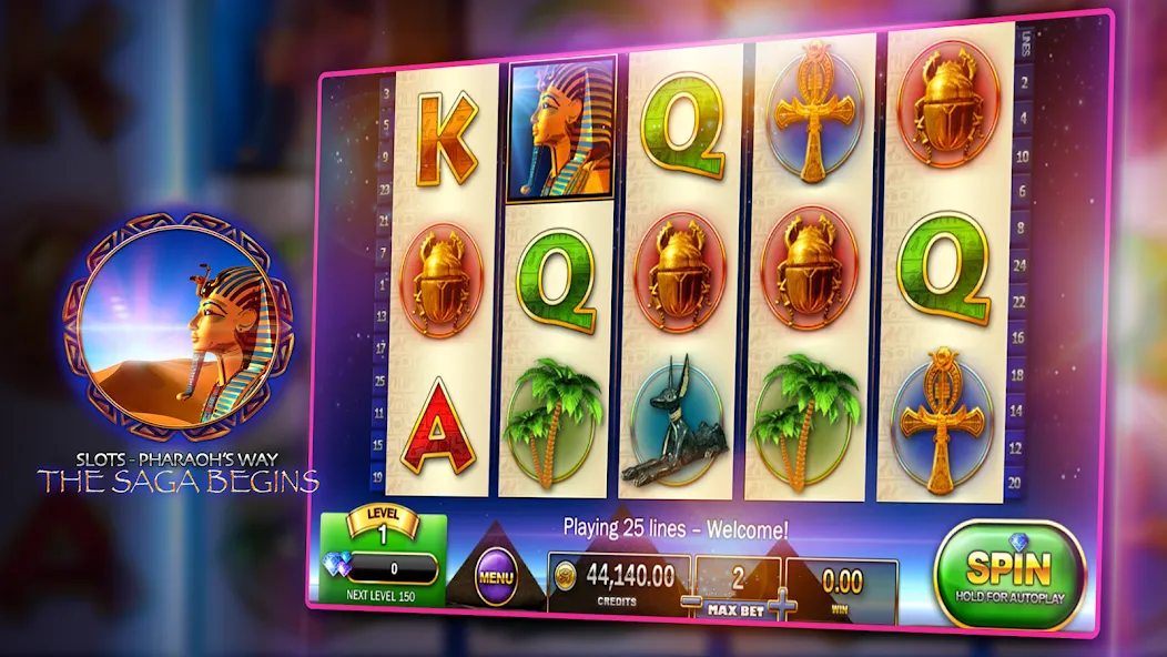 Slots - Pharaoh's Way Casino (Слоты)  [МОД Mega Pack] Screenshot 3