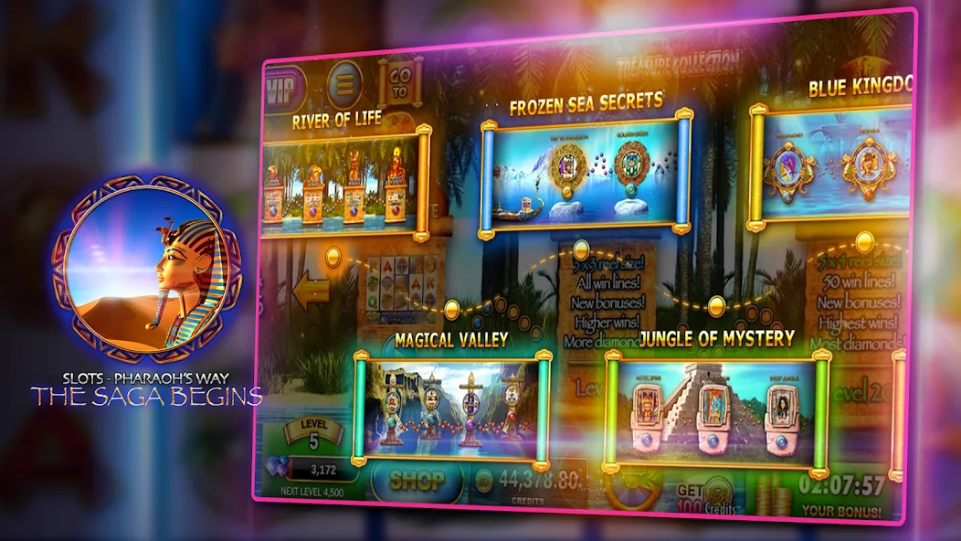 Slots - Pharaoh's Way Casino (Слоты)  [МОД Mega Pack] Screenshot 5