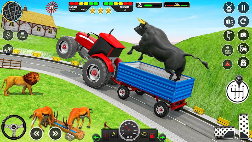 Animal Transport Truck Game 3D (Игра Грузовик для перевозки животных)  [МОД Бесконечные монеты] Screenshot 3