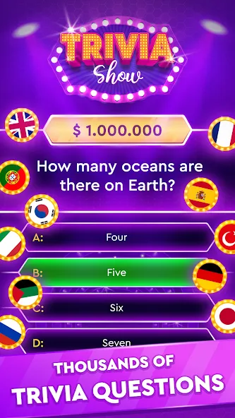 Trivia Show: TV Word Quiz Game  [МОД Много монет] Screenshot 1