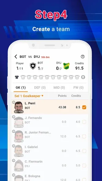 Legend Fantasy- Fantasy sports (Легенда фэнтези)  [МОД Много денег] Screenshot 5