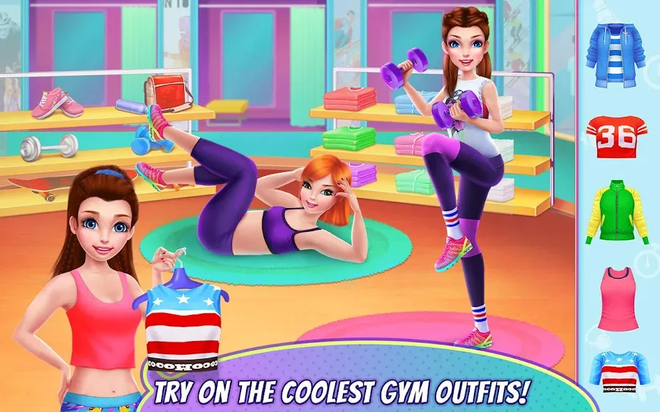 Fitness Girl - Dance & Play  [МОД Много монет] Screenshot 1