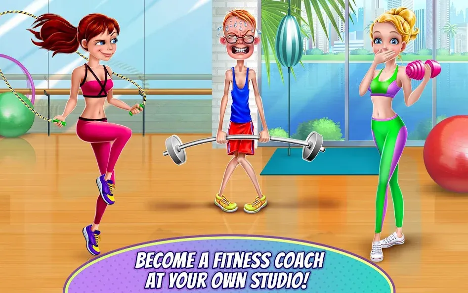 Fitness Girl - Dance & Play  [МОД Много монет] Screenshot 2