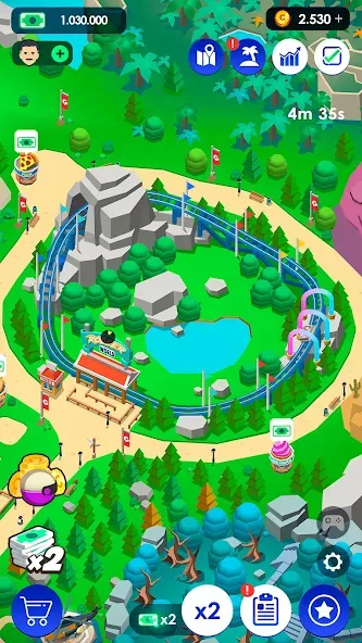 Idle Theme Park Tycoon (Айдел Тем Парк Тайкун)  [МОД Много денег] Screenshot 4