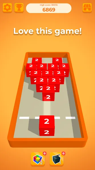 Chain Cube 2048: 3D merge game (Чейн Куб)  [МОД Mega Pack] Screenshot 5