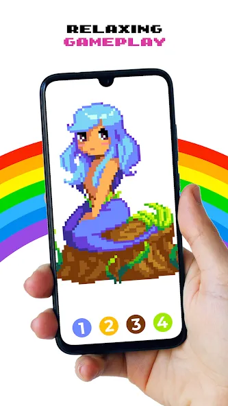 Pixel by Number™ - Pixel Art (Пиксель по номеру)  [МОД Бесконечные деньги] Screenshot 5