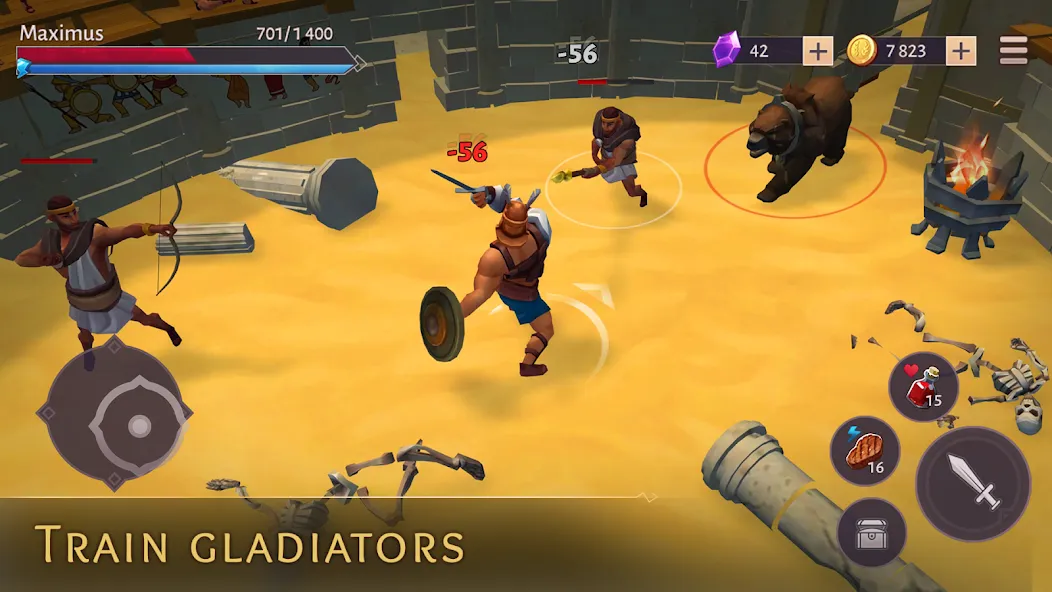 Gladiators: Survival in Rome  [МОД Unlimited Money] Screenshot 3