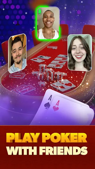 Poker Face: Texas Holdem Poker (Покер Фейс)  [МОД Mega Pack] Screenshot 1