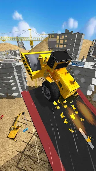 Construction Ramp Jumping (Конструкция для прыжков на рампе)  [МОД Много монет] Screenshot 5