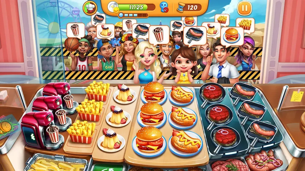 Cooking City - Cooking Games (Кукинг Сити)  [МОД Menu] Screenshot 1