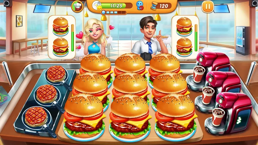 Cooking City - Cooking Games (Кукинг Сити)  [МОД Menu] Screenshot 3