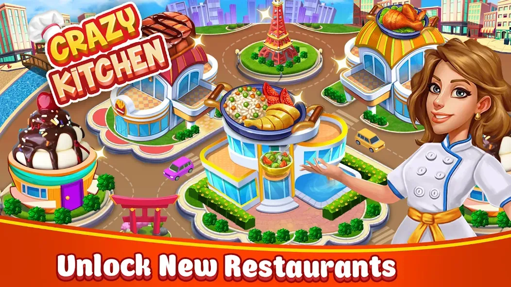 Food Game Crazy Super Chef  [МОД Mega Pack] Screenshot 1