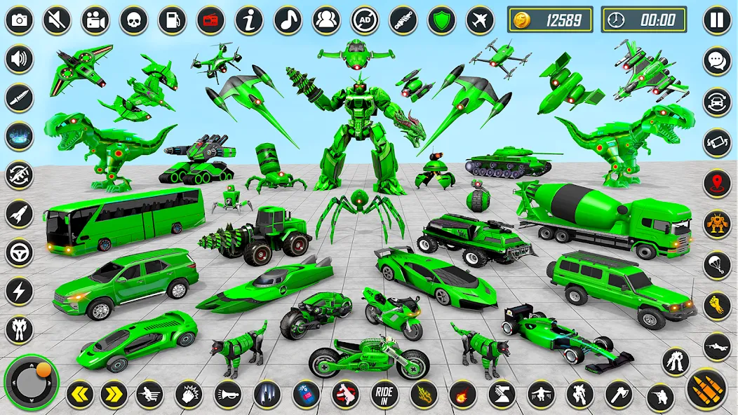 Dino Robot - Car Robot Games (Дино Робот)  [МОД Все открыто] Screenshot 1