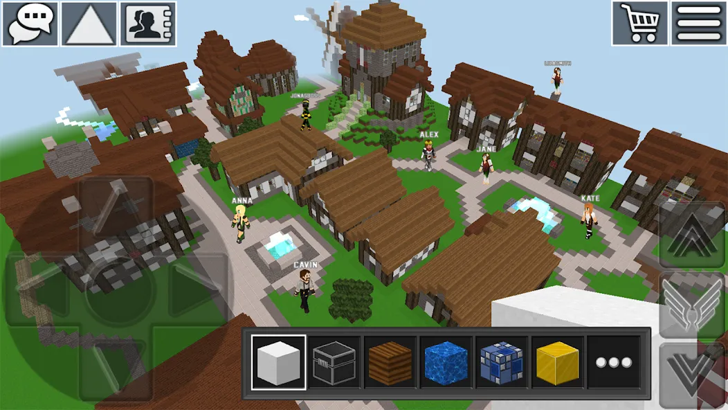 World Craft: Block Craftsman  [МОД Много монет] Screenshot 1