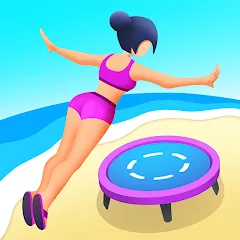 Взломанная Flip Jump Stack!  [МОД Unlocked] - полная версия apk на Андроид