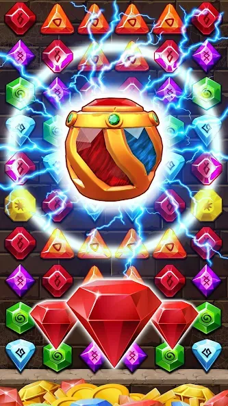 Jewel Ancient Pyramid Treasure  [МОД Unlimited Money] Screenshot 1