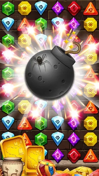 Jewel Ancient Pyramid Treasure  [МОД Unlimited Money] Screenshot 4