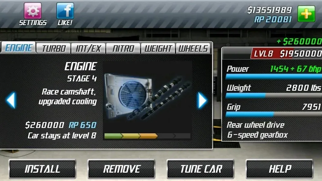 Drag Racing (Драгрейсинг)  [МОД Menu] Screenshot 3