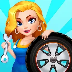 Скачать взломанную Car Fix Inc - Mechanic Garage (Кар Фикс Инк)  [МОД Много денег] - последняя версия apk на Андроид