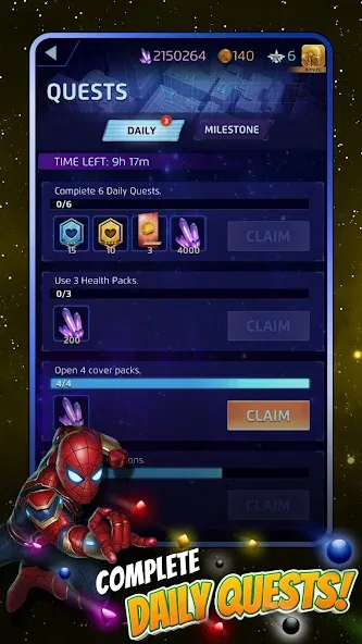 MARVEL Puzzle Quest: Hero RPG (Марвел Пазл Квест)  [МОД Бесконечные монеты] Screenshot 5