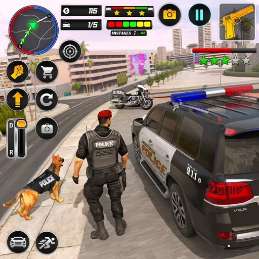 Police Car Chase Car Games  [МОД Unlimited Money] Screenshot 1