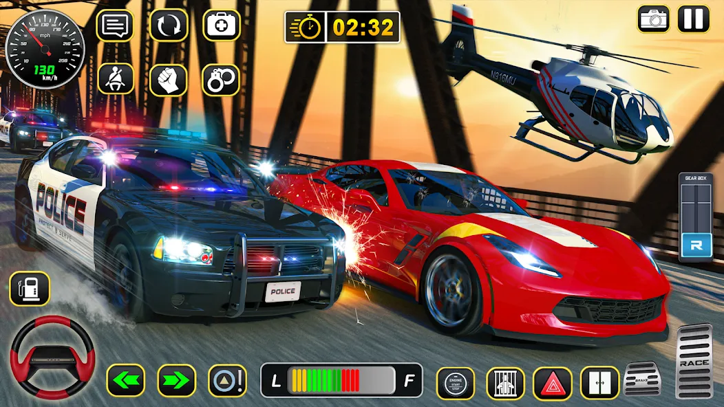 Police Car Chase Car Games  [МОД Unlimited Money] Screenshot 5