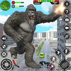 Взломанная Giant Gorilla Bigfoot Monster (Энгри Горилла)  [МОД Unlimited Money] - полная версия apk на Андроид