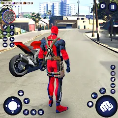 Взломанная Miami Rope Hero Spider Game 2  [МОД Menu] - стабильная версия apk на Андроид