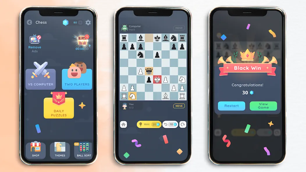 Chess: Classic Board Game  [МОД Бесконечные деньги] Screenshot 1