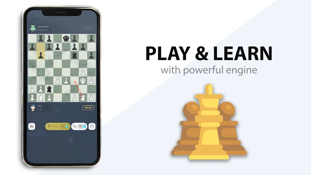 Chess: Classic Board Game  [МОД Бесконечные деньги] Screenshot 3