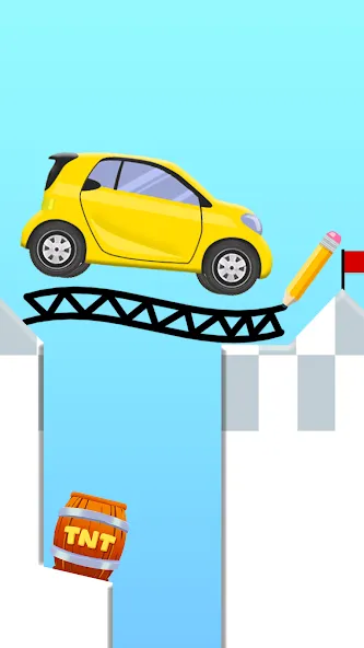 Draw 2 Bridge: Draw Save Car (Дроу 2 Бридж)  [МОД Бесконечные монеты] Screenshot 3