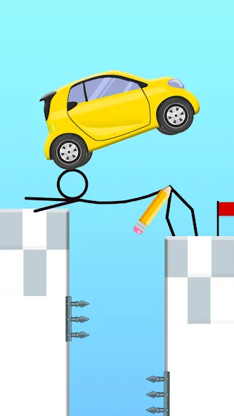 Draw 2 Bridge: Draw Save Car (Дроу 2 Бридж)  [МОД Бесконечные монеты] Screenshot 4