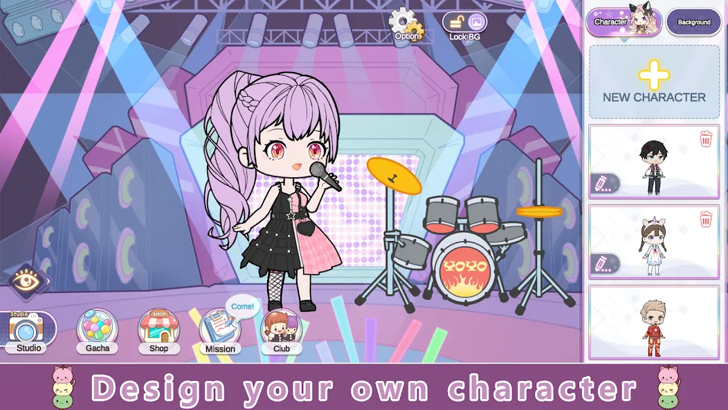 YOYO Doll Anime Dress Up Game (ЙОЙО)  [МОД Бесконечные монеты] Screenshot 1