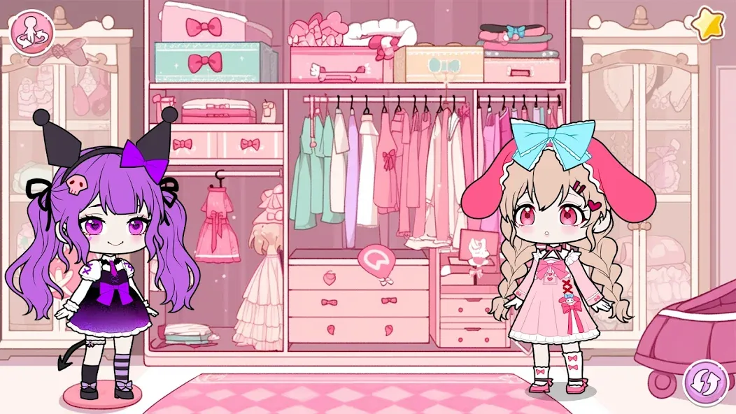 YOYO Doll School life Dress up (ЙОЙО Лайф ворлд)  [МОД Все открыто] Screenshot 1