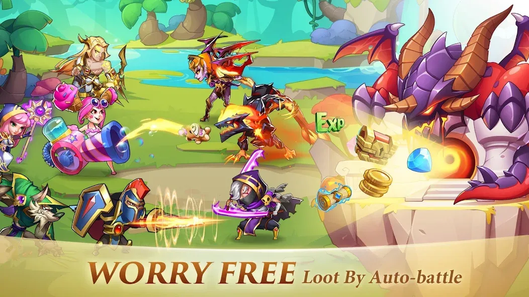 Idle Heroes (Айдел Хироес)  [МОД Много монет] Screenshot 3