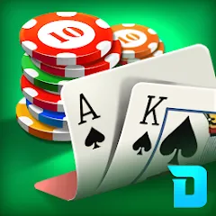 Скачать взломанную DH Texas Poker - Texas Hold'em (ДХ Техас Покер)  [МОД Много денег] - стабильная версия apk на Андроид