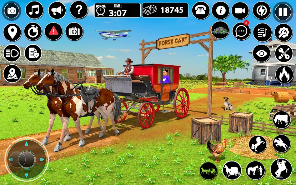 Horse Cart Taxi Transport Game  [МОД Unlocked] Screenshot 4