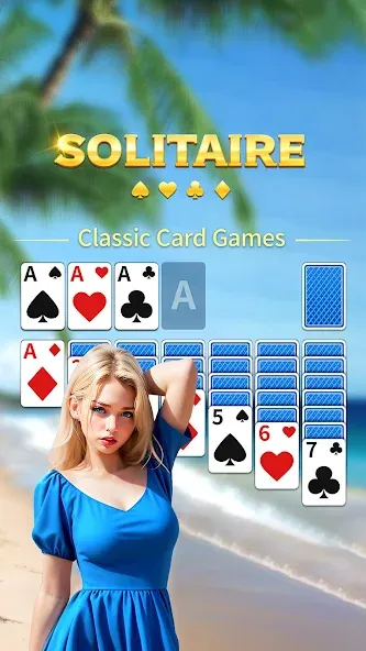 Solitaire Classic:Card Game (Солитер Классик)  [МОД Много денег] Screenshot 1