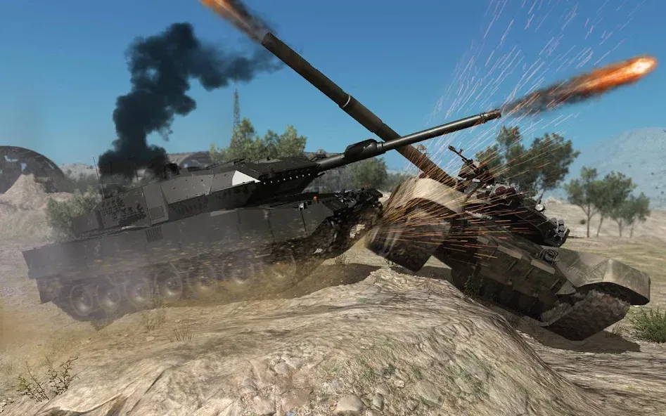 Real Tank Battle : War Machine (Реальное танковое сражение)  [МОД Бесконечные деньги] Screenshot 1