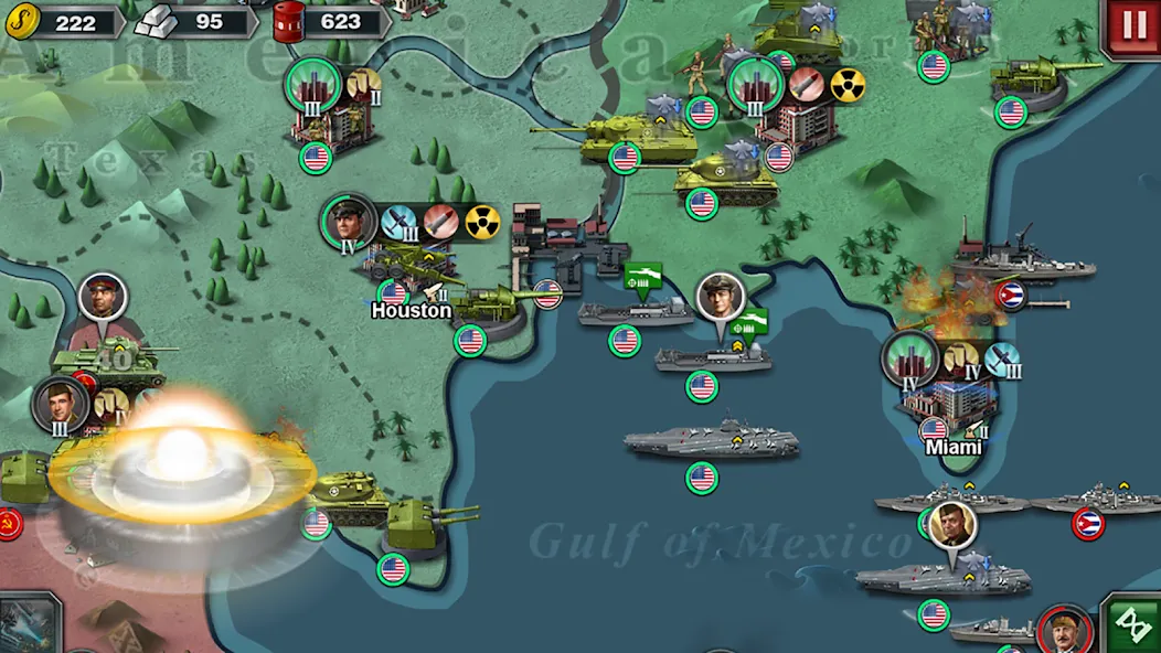 World Conqueror 3-WW2 Strategy (Ворлд Конкерор 3)  [МОД Menu] Screenshot 3