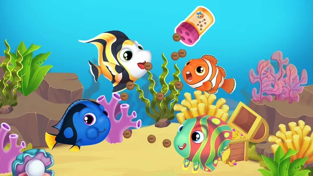 Baby Aquarium - Fish game  [МОД Бесконечные деньги] Screenshot 5