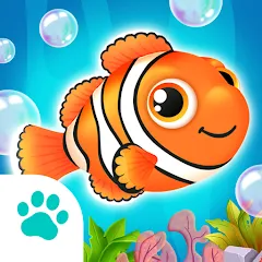 Взломанная Baby Aquarium - Fish game  [МОД Бесконечные деньги] - полная версия apk на Андроид