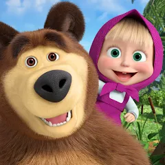 Взломанная Masha and the Bear Educational  [МОД Unlocked] - полная версия apk на Андроид